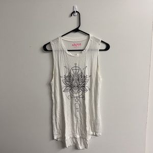 Super soft white yoga tank